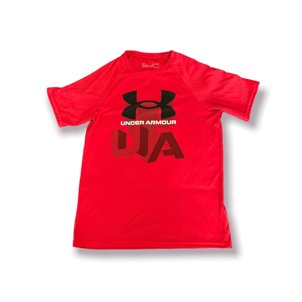 Kids Red Under Armour Heatgear T-Shirt